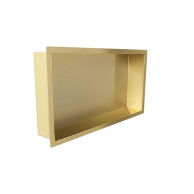 Saniclass Hide luxe Inbouwnis - 30x60x7cm - met flens - goud geborsteld sw655262 Saniclass Hide luxe Inbouwnis - 30x60x7cm - met flens - goud geborsteld sw655262