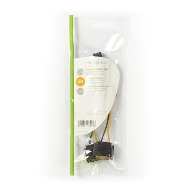 Interne Voedingskabel | 2x SATA 15-Pins Male - PCI Express Female | 0,15 m | Diverse