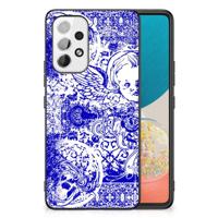 Telefoonhoesje Samsung Galaxy A53 Angel Skull Blauw - thumbnail
