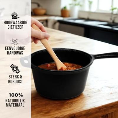 Blackwell Sauspan Gietijzer / Steelpan ø 18 cm - 1.5 liter - zonder anti-aanbaklaag