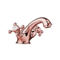 Wastafelmengkraan Sapho Antea 2-knop Uitloop 6.5 cm Rose Goud Sapho - thumbnail