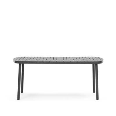 Kave Home Tuintafel 'Joncols' 180 x 90cm, kleur Donkergrijs