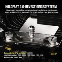 Corsair A115 CPU-koellichaam passief Intel LGA 1150, Intel LGA 1151, Intel LGA 1155, Intel LGA 1156, Intel LGA 1200, Intel LGA 1700, AMD AM4, AMD AM5 - thumbnail
