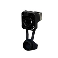 Rean AV RJ45 Feedthrough, 90° up, IP65 Airtight RRE8F-Z-011-1 Bus, inbouw Zwart 1 stuk(s) - thumbnail