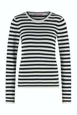 Studio Anneloes Luna Stripe Pullover 91500 Trui 1190 Off White/black