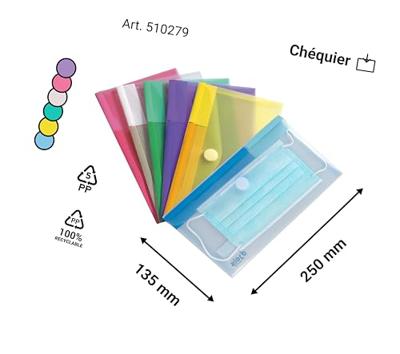 Tarifold documentenmap Collection Color voor ft cheque (250 x 135 mm), pak van 6 stuks Tarifold documentenmap Collection Color voor ft cheque (250 x 135 mm), pak van 6 stuks