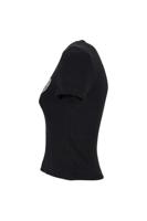 Guess Rib Logo T-Shirt Dames Zwart - Maat S - Kleur: Zwart | Soccerfanshop - thumbnail