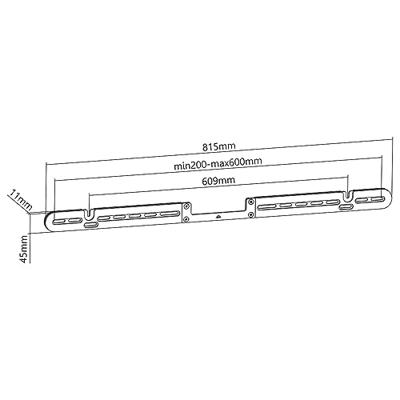 My Wall HS7WL Soundbar-beugel Vast Wit 1 stuk(s) My Wall HS7WL Soundbar-beugel Vast Wit 1 stuk(s)