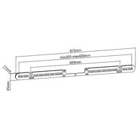 My Wall HS7WL Soundbar-beugel Vast Wit 1 stuk(s) - thumbnail