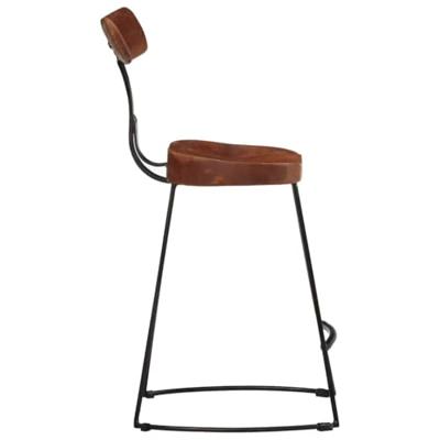 Barkrukken 2 st 49x43x79 cm massief mangohout
