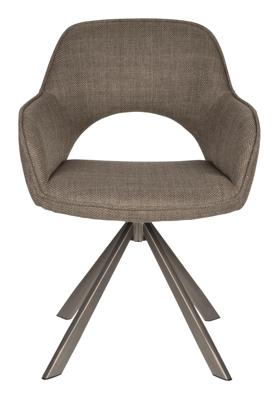 ZILT Eetkamerstoel 'Abra' kleur Bruin ZILT Eetkamerstoel 'Abra' kleur Bruin