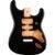Fender Deluxe Series Stratocaster HSH Alder Body Black losse elzenhouten solid body voor elektrische gitaar