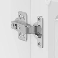 Keukenbovenkast met glazen deur Kalmar bewerkt hout hoogglanswit - thumbnail