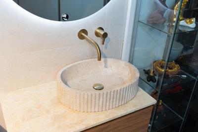 Waskom Loutro Irini Ovaal 50x38x12.5 cm Marmer