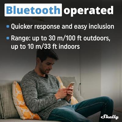 Shelly Shelly BLU Wall Switch 4 - Stand Alone Afstandsbediening, Toets Bluetooth Low Energy