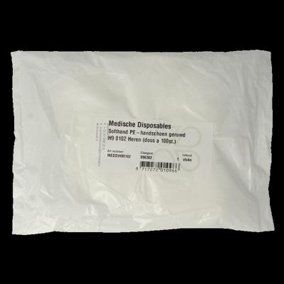 Softhand Onderzoekshandschoen soft polyester heren 100 Stuks Softhand Onderzoekshandschoen soft polyester heren 100 Stuks