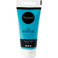 Creativ Company Pigment art acrylverf turquise blauw, 75ml - thumbnail