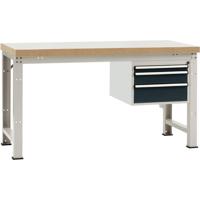 Manuflex WP5412.7016 Compleet werkbank reden PROFI standaard met Beuken massief-plaat, bxdxh = 1500 x 700 x 840 mm - thumbnail