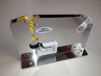 Zakkensluiter metaal met mes 12mm INOX