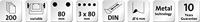 Novus Office 025-0488 Superperforator B2200 Lichtgrijs Instelformaat (max.): DIN A4 200 vel (80 g/m²) - thumbnail