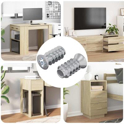 VidaXL Bout 2 pcs zilver m6 x 12 mm ijzer