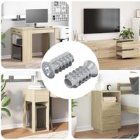 VidaXL Bout 2 pcs zilver m6 x 12 mm ijzer - thumbnail