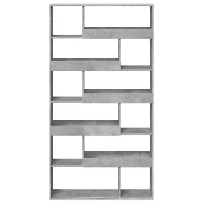 Kamerscherm 100x33x187,5 cm bewerkt hout betongrijs