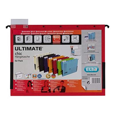 Elba Hangmap chic ULTIMATE DIN A4 Rood 5 stuks/pak 100560145 5 stuk(s)