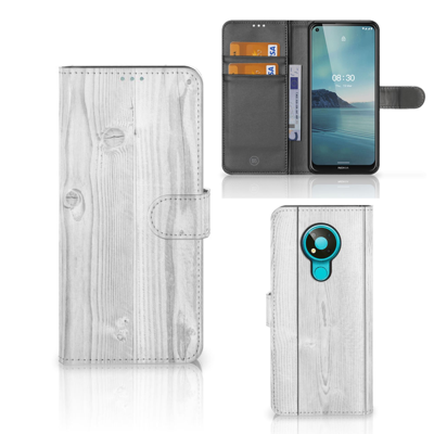 Nokia 3.4 | Book Style Case | White Wood Nokia 3.4 | Book Style Case | White Wood