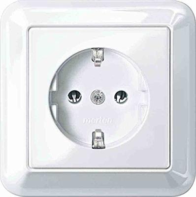Merten MEG2301-1219 Wandcontactdoos System M Polair-wit 1 stuk(s)
