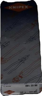Knipex Sleuteltang | lengte 180 mm zwart gefosfateerd | spanwijdte 40 mm meercomponenten mantels | 1 stuk - 86 02 180 - 86 02 180