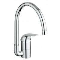 Grohe Euroeco keukenkraan met hoge C-uitloop chroom - thumbnail