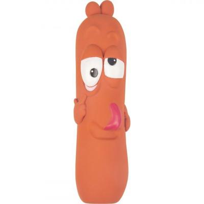 Hondenspeelgoed Latex Tipsy Worst - 20 cm 20 cm Flamingo Bruin