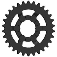 Shimano Esjot tandwiel 1/2" x 3/32" 27t nexus 5e zwart - thumbnail