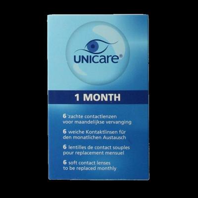 Unicare 1 Month 6 Zachte Contactlenzen -2.00