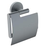 Wiesbaden Toiletrolhouder Alonzo Met Klep Gunmetal - thumbnail
