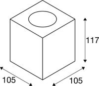 SLV CONCRETO 1006409 Staande lamp GU10 Grijs - thumbnail