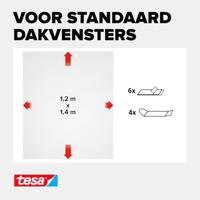 tesa COMFORT 55881-00020-00 Vliegenhor voor dakraam UV-lamp (b x h) 1200 mm x 1400 mm Wit 1 stuk(s) - thumbnail