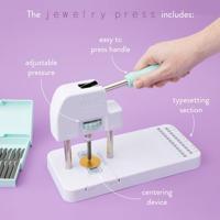 We R Makers • jewelry press kit incl. tool, stamp set, blanks and guides - thumbnail