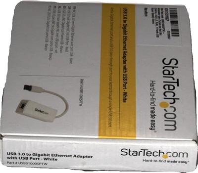 StarTech.com USB 3.0 naar gigabit Ethernet-adapter NIC met USB-poort - wit