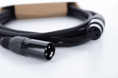 Cordial ED 2 FM XLR Verbindingskabel [1x XLR-bus 3-polig - 1x XLR-stekker 3-polig] 2 m Zwart