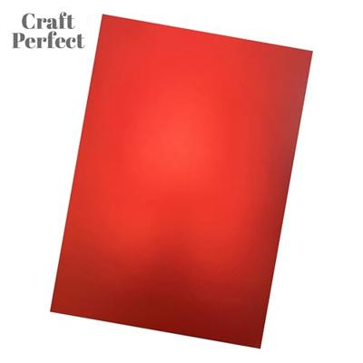 Tonic Studios • mirror card satin a4 x5 scarlet organza