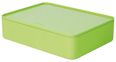 HAN HA-1110-80 Smart-organiser Allison Box Met Binnenschaal En Deksel Limoen Groen, Stapelbaar HAN HA-1110-80 Smart-organiser Allison Box Met Binnenschaal En Deksel Limoen Groen, Stapelbaar