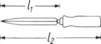 HAZET Driekantholschraper 821-1 · 260 mm - thumbnail