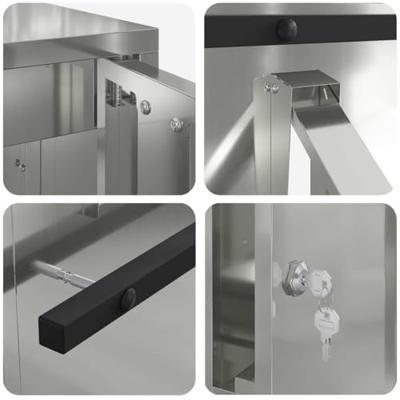 Brievenbus Zwart 30 x 23 x 55 cm Gegalvaniseerd staal Brievenbus Zwart 30 x 23 x 55 cm Gegalvaniseerd staal