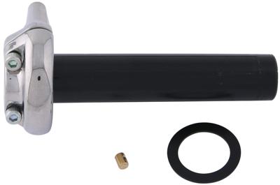 Domino gasdraaigreep armatuur "vintage" throttle grips alu chr vint rally