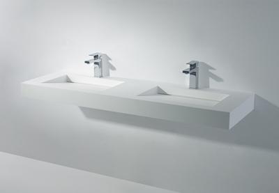 SSI Design Indiana wastafel Solid Surface 150x46x10cm SSI Design Indiana wastafel Solid Surface 150x46x10cm