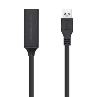 AISENS - A105-0407 - verlengkabel USB 3.0 met verlenging, type A/M-A/H, zwart, 5 m