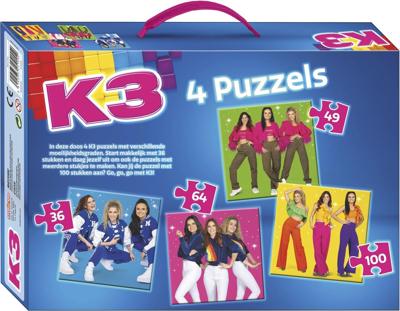 Studio 100 K3 4in1 puzzel - sterretjes