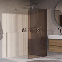 BRAUER Orion inloopdouche brons glas 120x200 incl. glascoating chroom - thumbnail